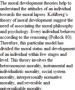 Moral Development